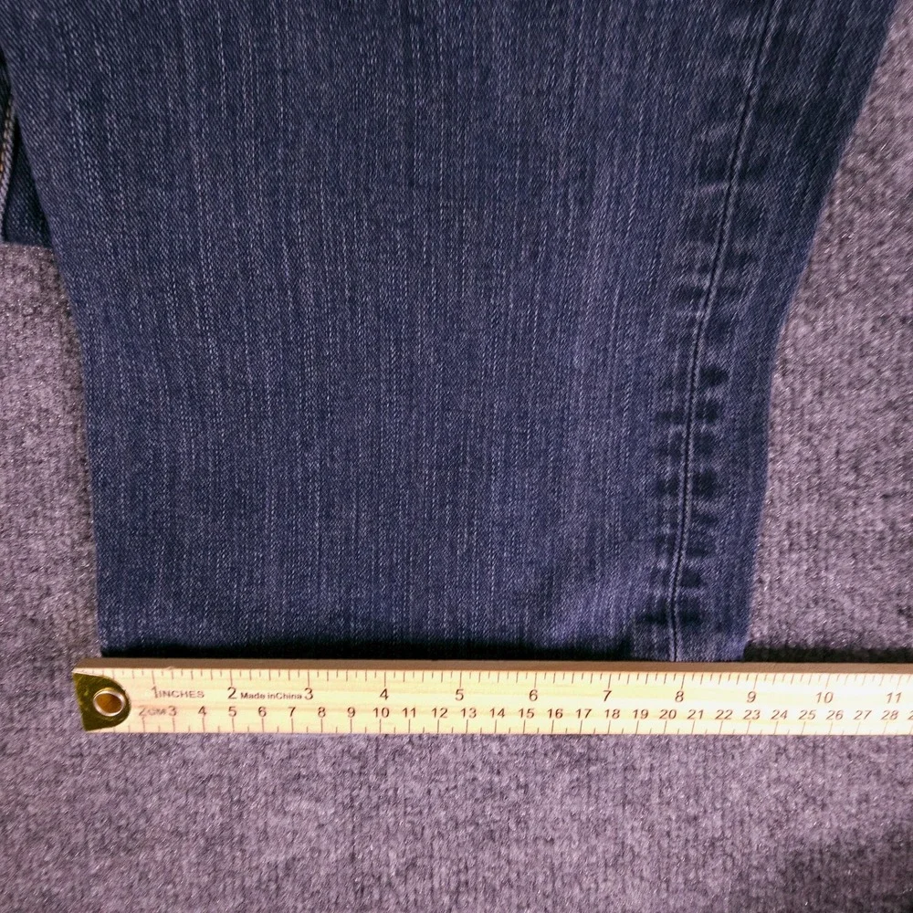 Eddie Bauer Jeans Mens 38x33‎ Straight Fit Dark Wash Blue Denim